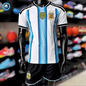 SET QUẦN ÁO ĐÁ BÓNG TUYỂN ARGENTINA — VẢI THÁI