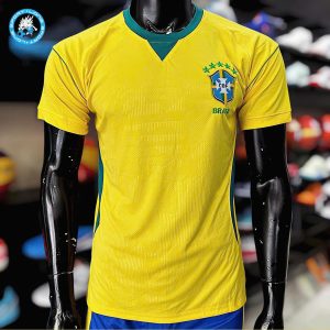 Alternative view of SET QUẦN ÁO ĐÁ BÓNG TUYỂN BRAZIL — VẢI MÈ